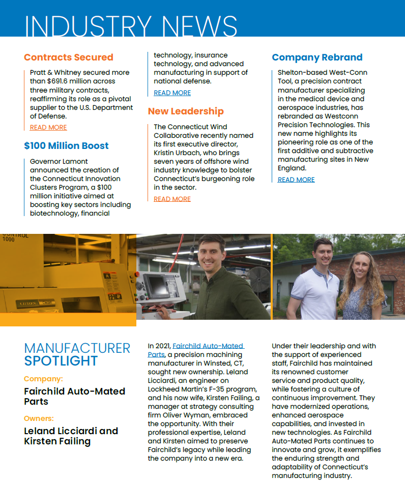 CT Manufacturing Spotlight