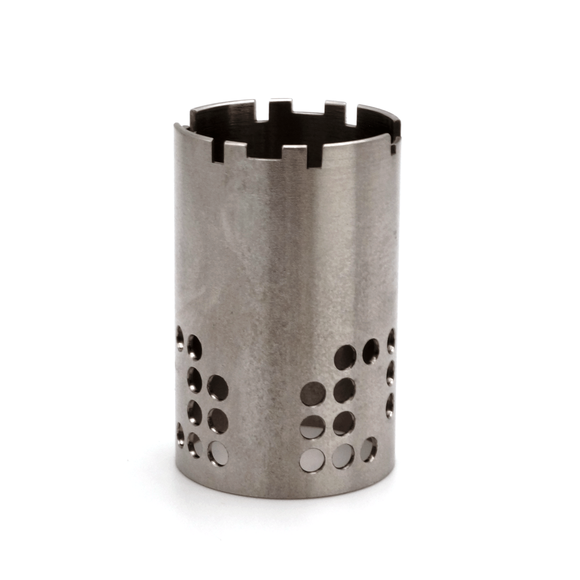 7/8 round T303 stainless steel, milled and cross-drilled