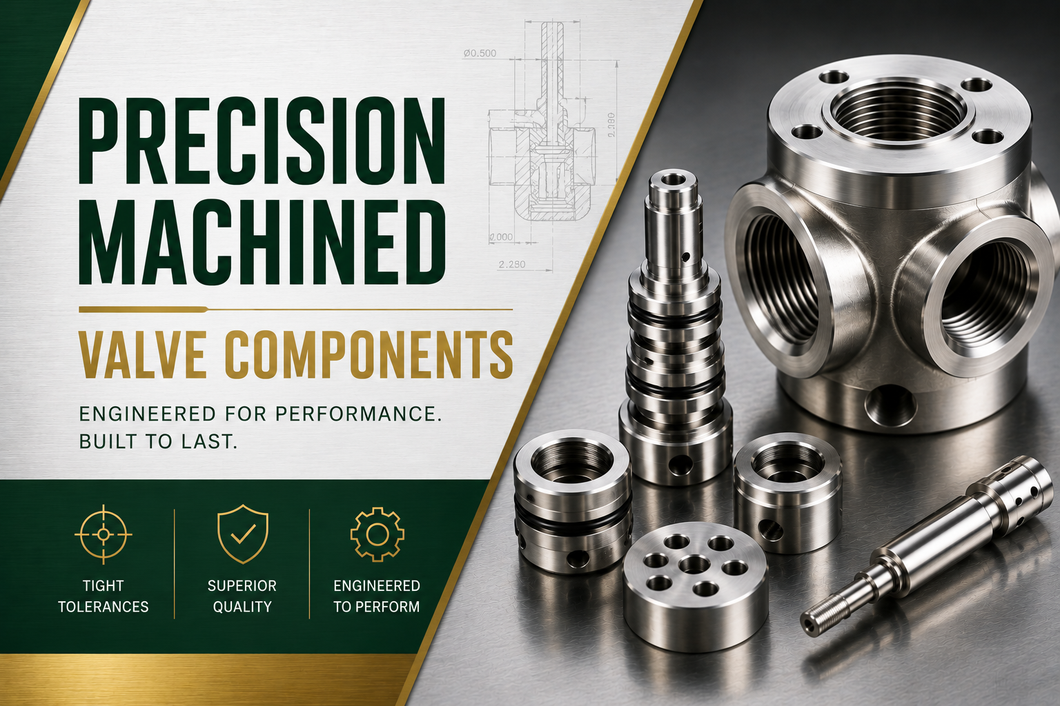 Precision Machined Valve Components: The Complete Turned-Parts Portfolio Behind Fairchild’s Fluid Control Work